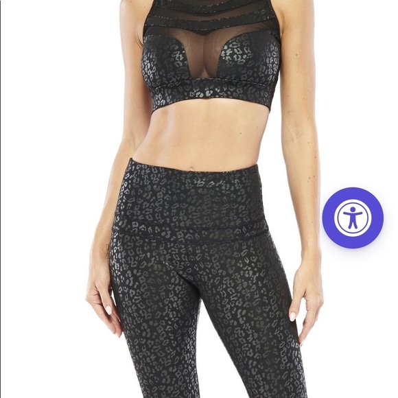 Electric Yoga Tops - Cheetah print sports bra